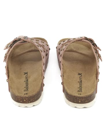 BABUNKERS Family Leder-Pantoletten in Rosa