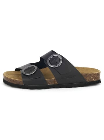 BABUNKERS Family Leren slippers zwart