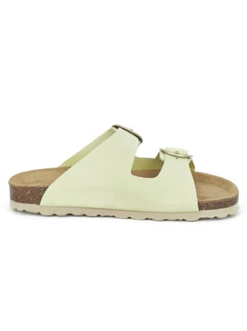 BABUNKERS Family Leren slippers groen