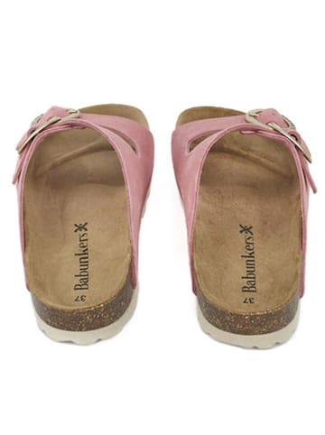 BABUNKERS Family Leren slippers lichtroze