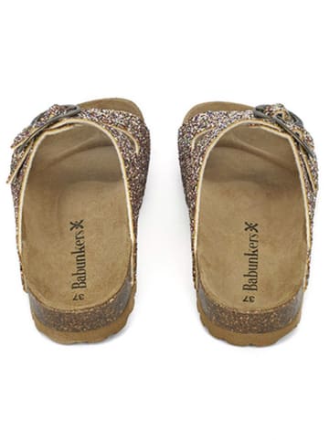 BABUNKERS Family Slippers goudkleurig
