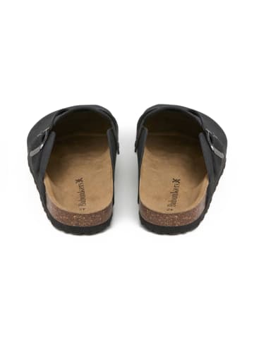 BABUNKERS Family Leren clogs zwart