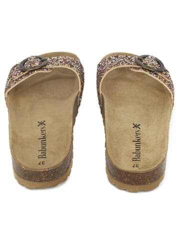 BABUNKERS Family Slippers goudkleurig