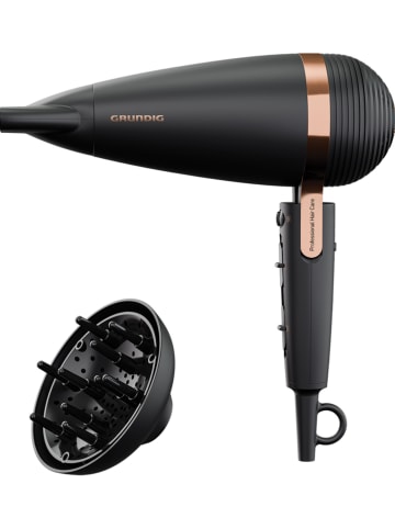 GRUNDIG Haartrockner "NaturaShine" in Schwarz