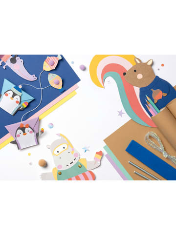 folia PAPER 144tlg. Bastelbox "Happiness Safari" in Bunt