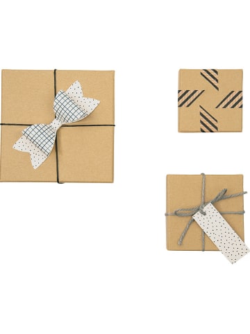 folia PAPER Kartonnen boxen "Natur" lichtbruin - 12 stuks