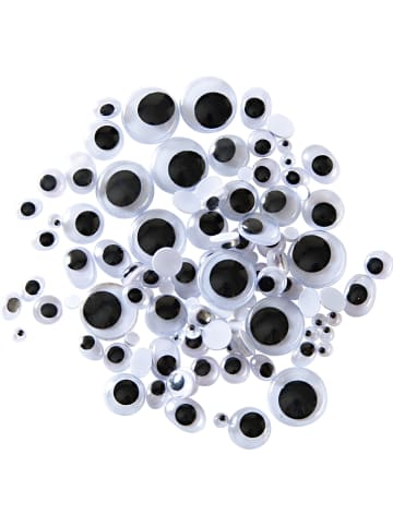 folia PAPER Ruchome oczka (100 szt.) w kolorze biało-czarnym