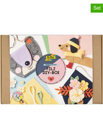 folia PAPER 36tlg. Filz-Box "Rainbow Edition" in Bunt