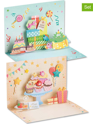 folia PAPER Zestaw "Birthday 3D PopUp cards" do rękodzieła - 5+
