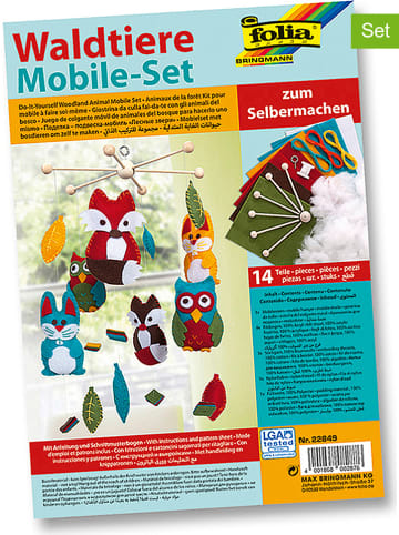 folia PAPER Bastelset "Mobile Waldtiere" - ab 4 Jahren