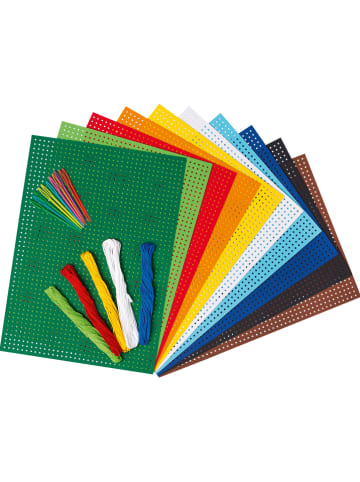 folia PAPER Stickkarton-Bastelset in Bunt - ab 3 Jahren