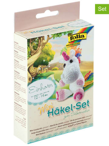 folia PAPER Mini-Häkelset "Einhorn" - ab 8 Jahren