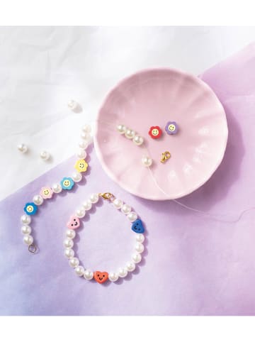folia PAPER Bastelset "Perlen Mix Happy" in Bunt