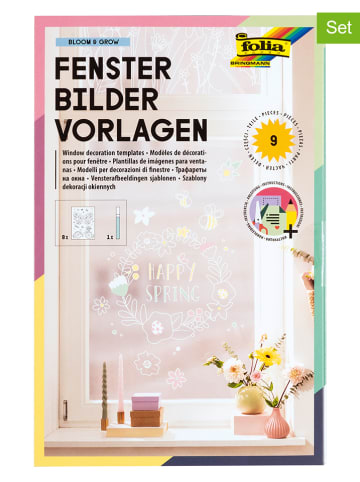 folia PAPER Zestaw "Bloom&Grow" w kolorze białym do dekoracji okien