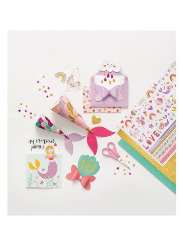 folia PAPER Bastelblock "Glitter everywhere" in Bunt - 27 Blatt