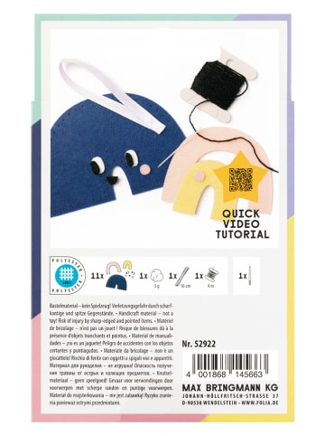 folia PAPER Zestaw "Mini Filzinies - Rainbow" do szycia - 8+