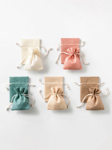 folia PAPER Torebki jutowe (10 szt.) "Boho Chic" - 6+