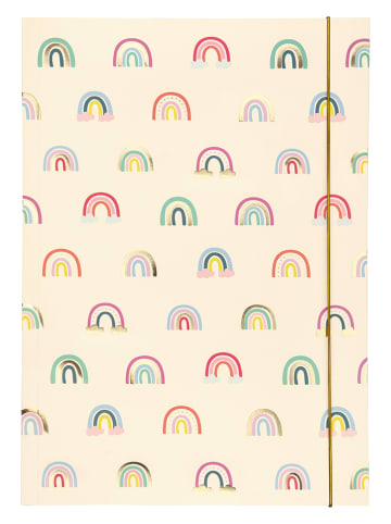 folia PAPER Opbergmap "Rainbows" crème