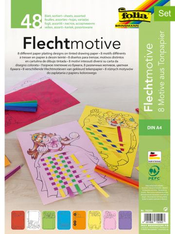 folia PAPER Bastelset "Flechtmotive" - ab 5 Jahren