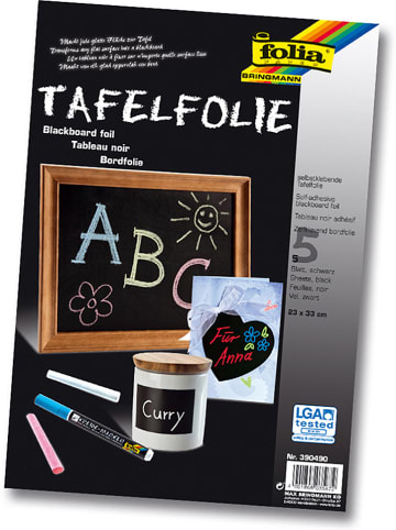 folia PAPER Tafelfolie - 5 Stück - (L)33 x (B)23 cm