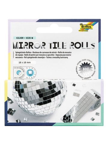folia PAPER Spiegelfliesenrolle in Silber