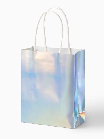 folia PAPER Papierowe torebki (10 szt.) w kolorze srebrno-błękitnym - 6+