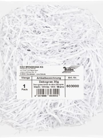 folia PAPER Trawa dekoracyjna w kolorze białym - 6+