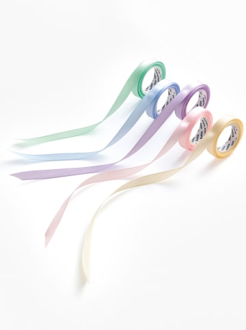 folia PAPER Satinbänder "Pastell" - 5 Rollen - ab 8 Jahren