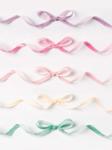 folia PAPER Fluwelen linten "Pastel" - 5 rollen - vanaf 8 jaar