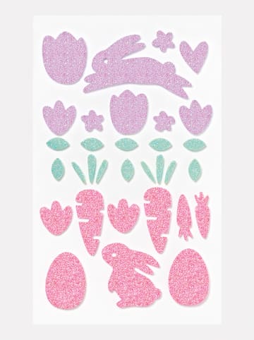 folia PAPER Naklejki brokatowe (52 szt.) "Easter" z pianki gumowej - 4+