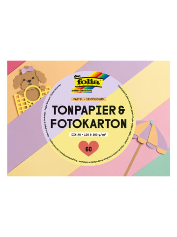 folia PAPER Papier i karton kolorowy "Pastel" - A6 - 4+