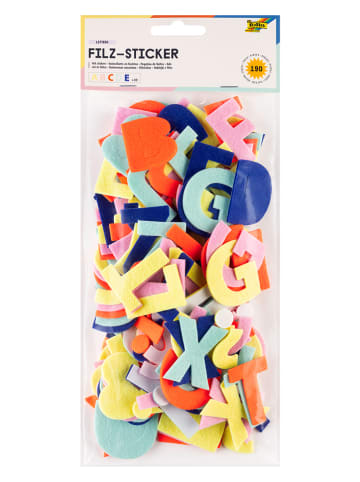 folia PAPER Vilten stickers "Letters'' - vanaf 5 jaar - 190 stuks