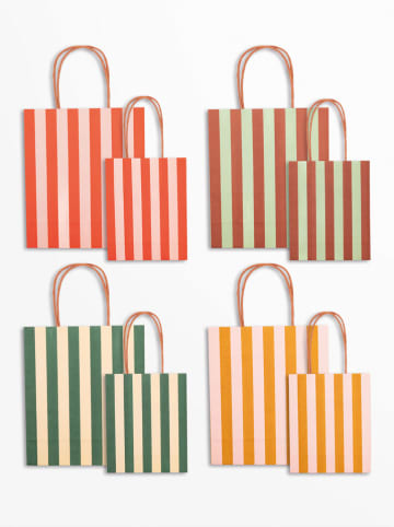 folia PAPER Papiertüten "S Stripes Amore" - 8 Stück - ab 6 Jahren