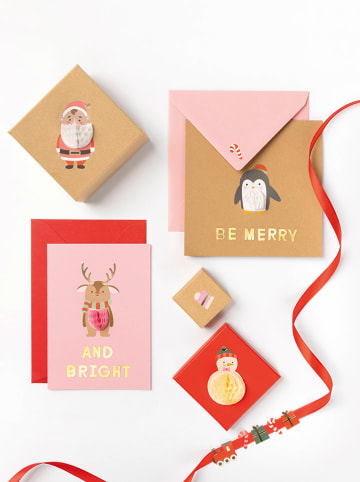 folia PAPER Wabenballsticker "Christmas" in Bunt