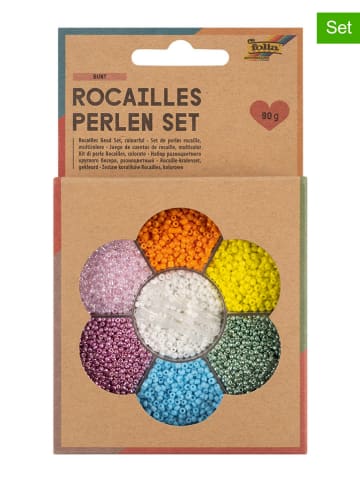 folia PAPER Perlen-Bastelset in Bunt - 90 g