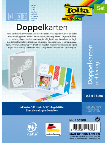 folia PAPER 15-częściowy zestaw kartek - 5+