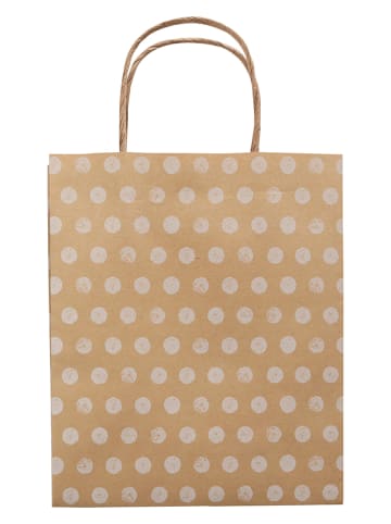 folia PAPER Papiertüten "X-Mas" in Natur/ Gold - 12 Stück - ab 6 Jahren