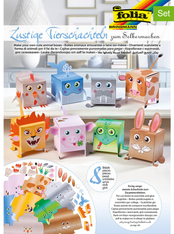 folia PAPER Zestaw "Animals gift boxes" ze wzorem do rękodzieła - 5+