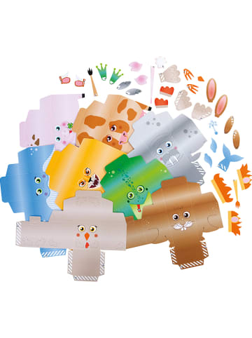 folia PAPER Zestaw "Animals gift boxes" ze wzorem do rękodzieła - 5+