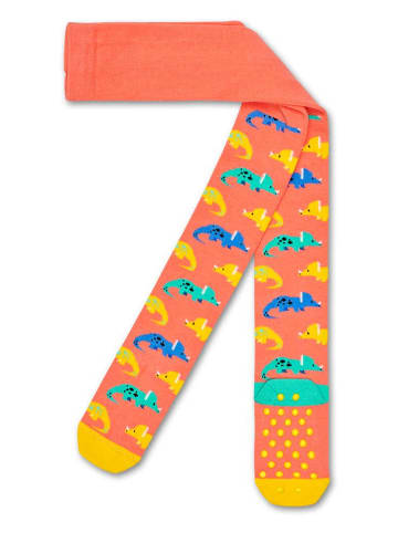 Happy Socks Sokken "Dinosaur" oranje/geel/blauw