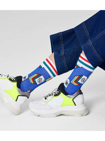 Happy Socks Skarpety "Photos" w kolorze niebiesko-biało-czerwonym