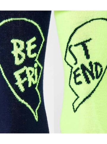 Happy Socks Sokken "Best Friend" donkerblauw/groen