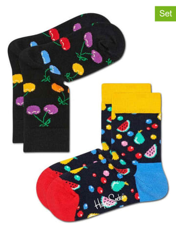 Happy Socks 2er-Set: Socken in Schwarz