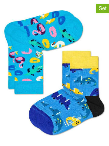 Happy Socks 2er-Set: Socken in Hellblau