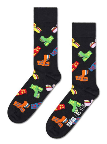 Happy Socks Skarpety "Elton John Disco" w kolorze czarnym ze wzorem