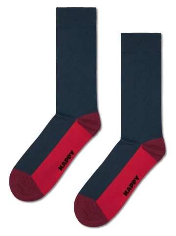 Happy Socks 3er-Set: Socken "Snowman" in Rot/ Dunkelblau