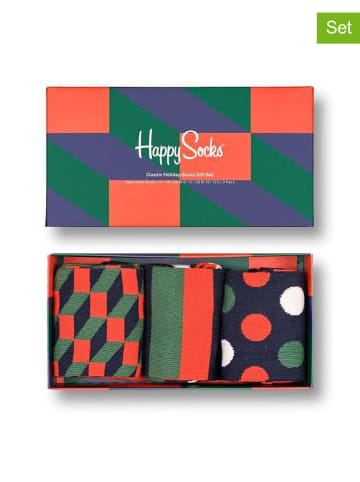 Happy Socks 3-delige geschenkset meerkleurig