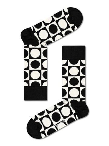 Happy Socks 4-delige geschenkset zwart/wit