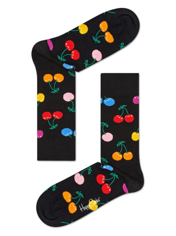 Happy Socks Skarpety w kolorze czarnym ze wzorem