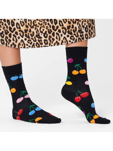 Happy Socks Skarpety w kolorze czarnym ze wzorem